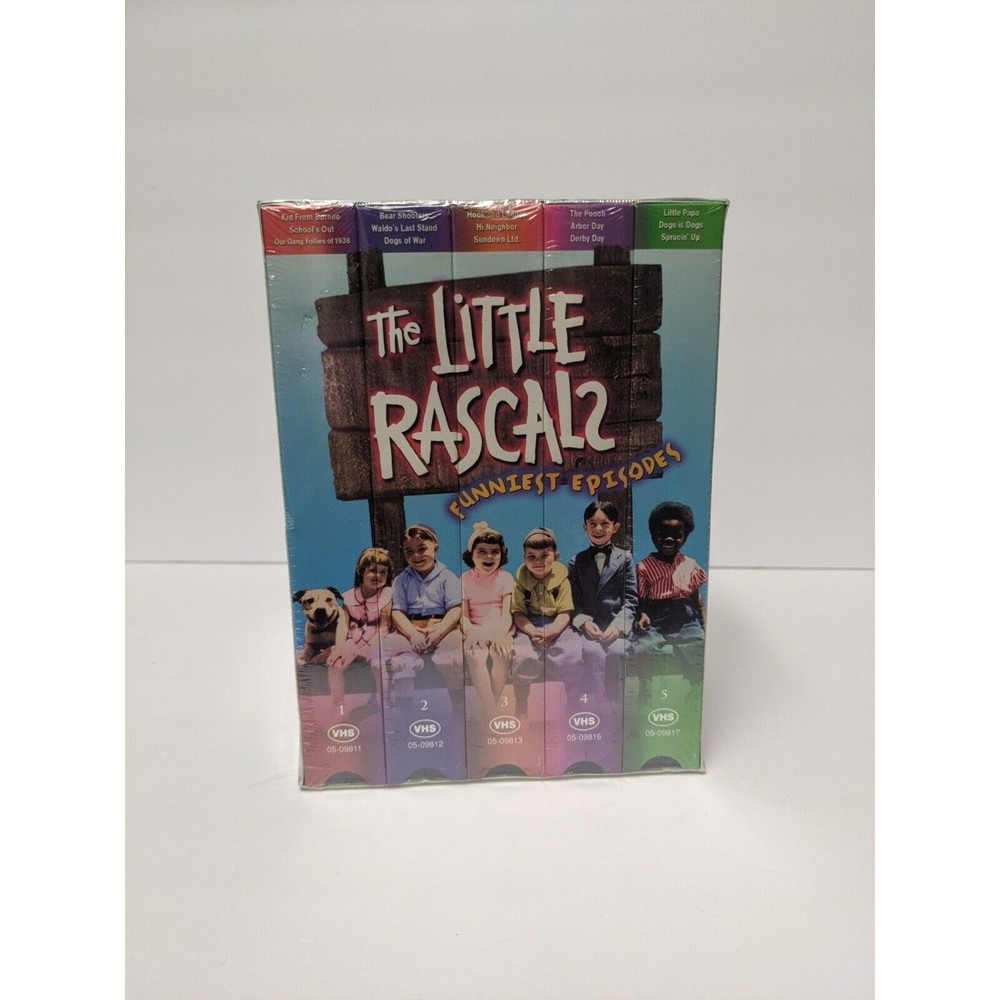 The Little Rascals Funniest Episodes Box Collector Set 1 - 5 VHS Factory Sealed